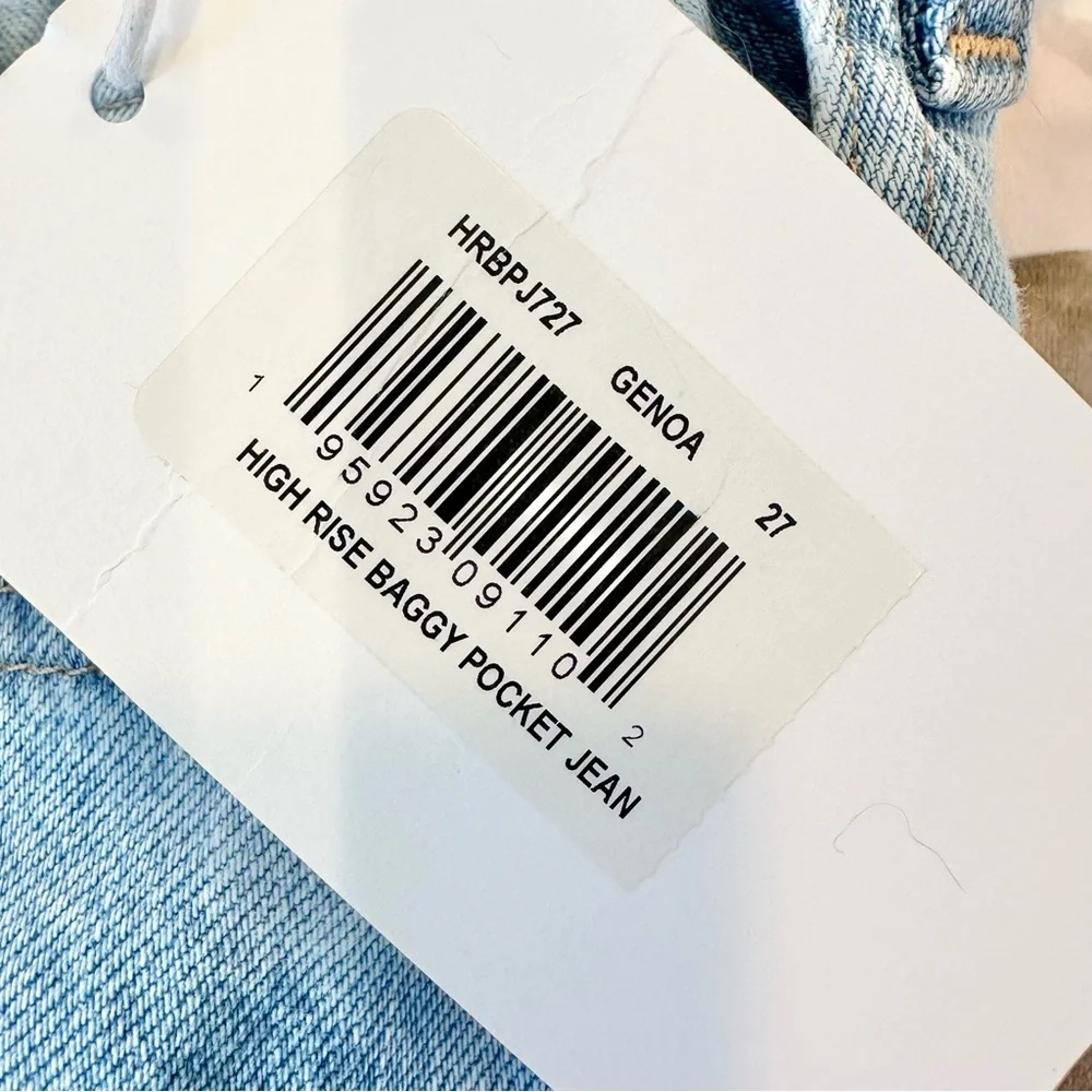 FRAME GENOA HIGH RISE BAGGY POCKET JEAN - Picture 8 of 8